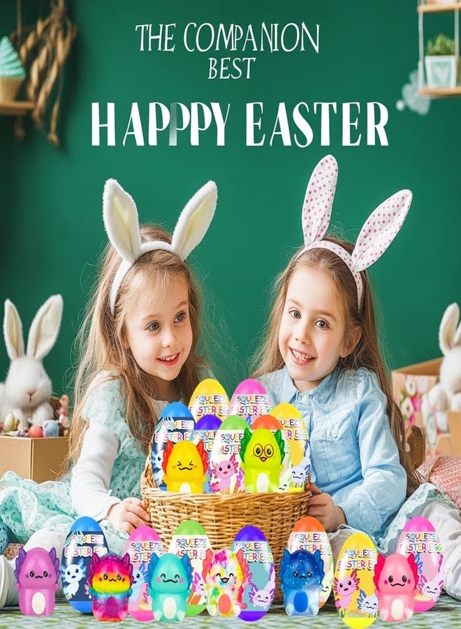 Cherislpy 24 Pack Prefilled Easter Eggs with Slow Squishy Toys Easter Eggs Filled for Egg Hunt Easter Party Favors for Kids Boys Girls Easter Basket Stuffers Party Favors Easter Egg Hunt - Image 5
